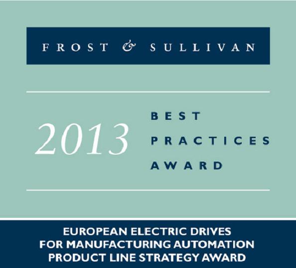 Frost & Sullivan premia Control Techniques con il riconoscimento Product Line Strategy per l'eccellenza nel mercato europeo dei convertitori elettrici per la produzione.